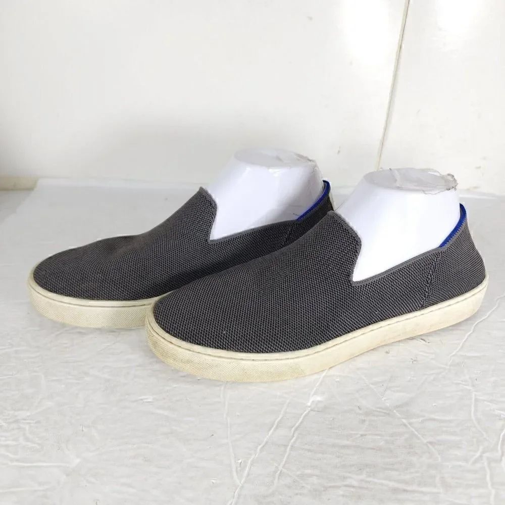 ROTHY'S Women's The Sneaker US 9 Knit Gray Flat Slip On Comfort Sneaker Shoes